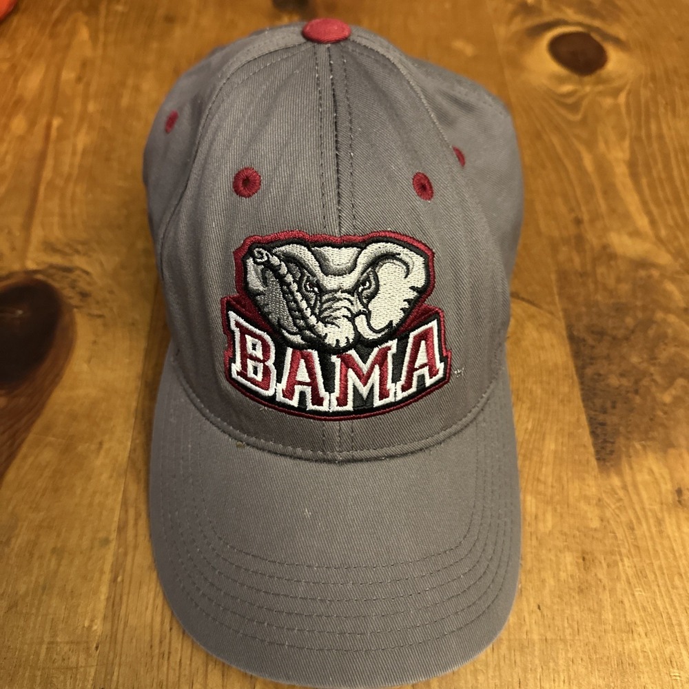 Alabama Crimson Tide BAMA Captivating Headgear Gray Logo Hat Adjustable One Size